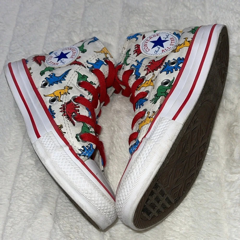 Dinosaur Print High Top Converse